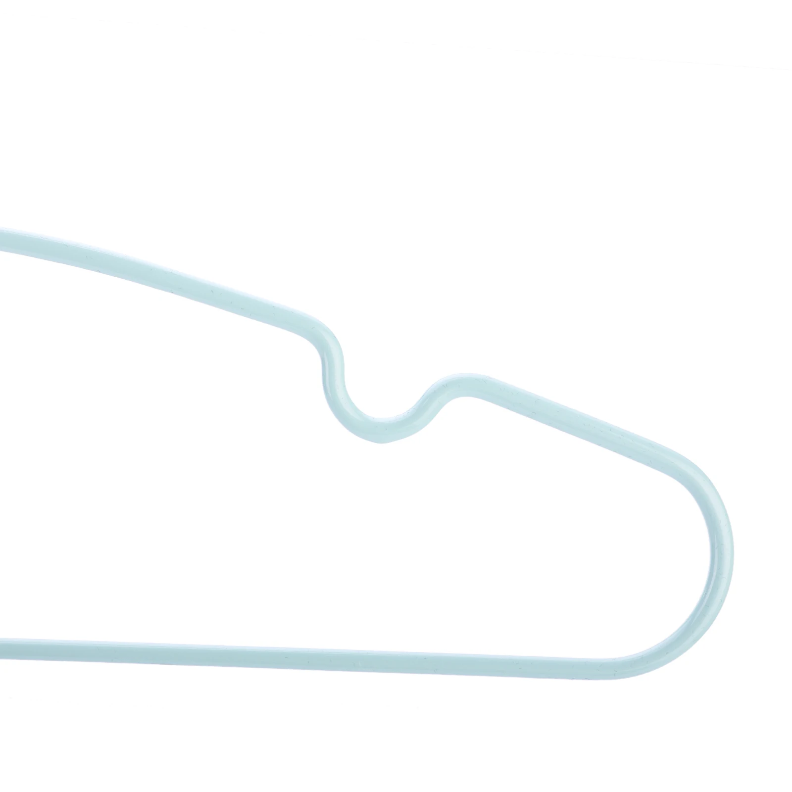 Wholesale Light Blue Non Slip Metal Impregnated Coat Hanger