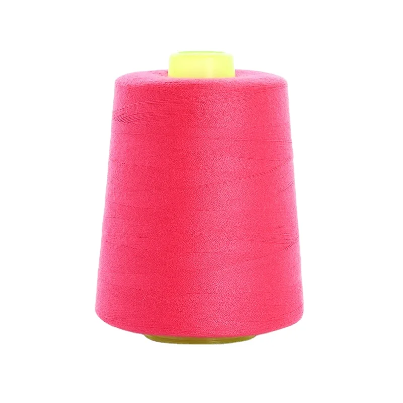 industrial 40/2 50/2 machine overlock spun polyester thread raw sewing threads wholesale yarn price set for Sewing