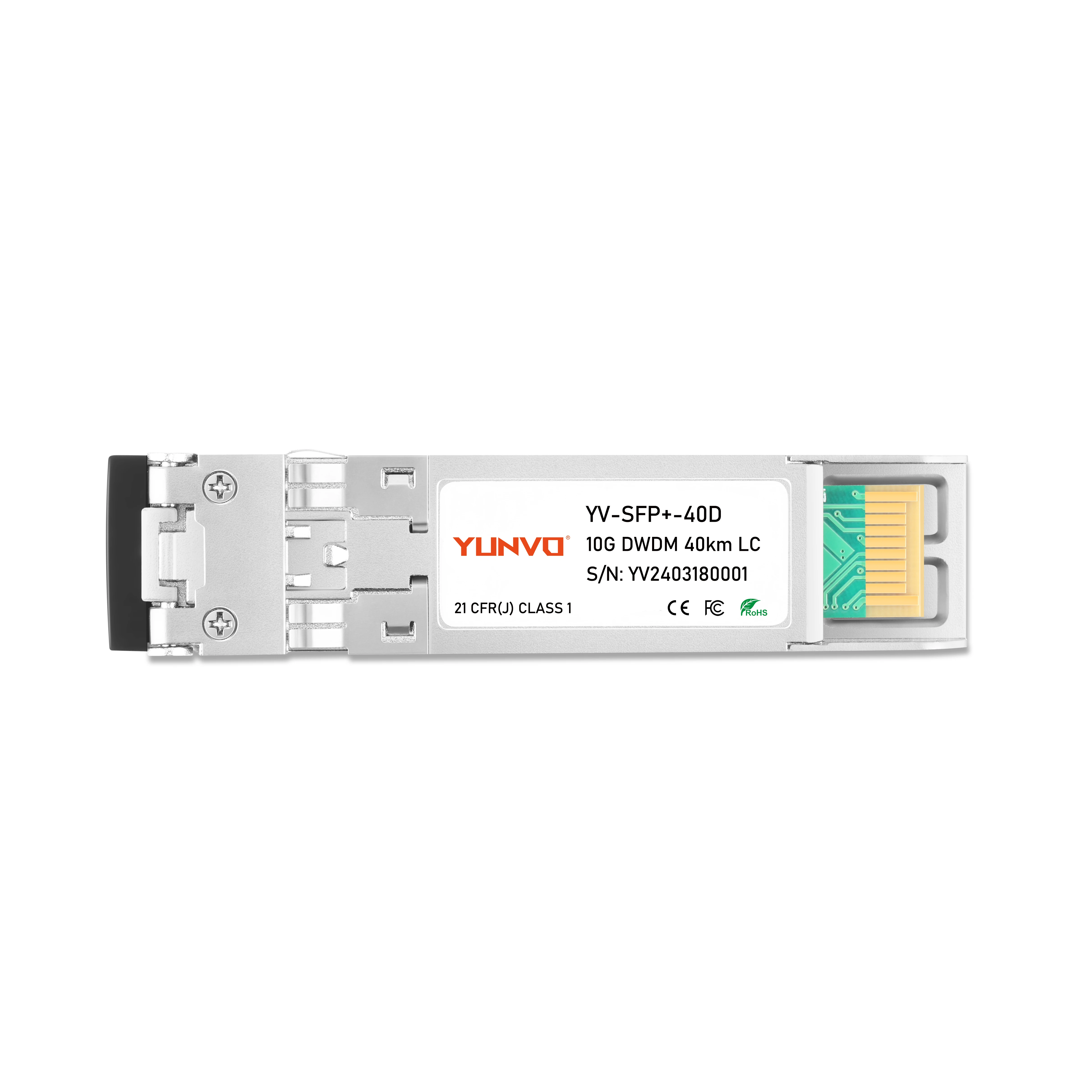 DWDM-SFP10G-1540-56 10G DWDM SFP+ (SMF, 1540.56nm, 40km, LC, DDM) Transceiver Module