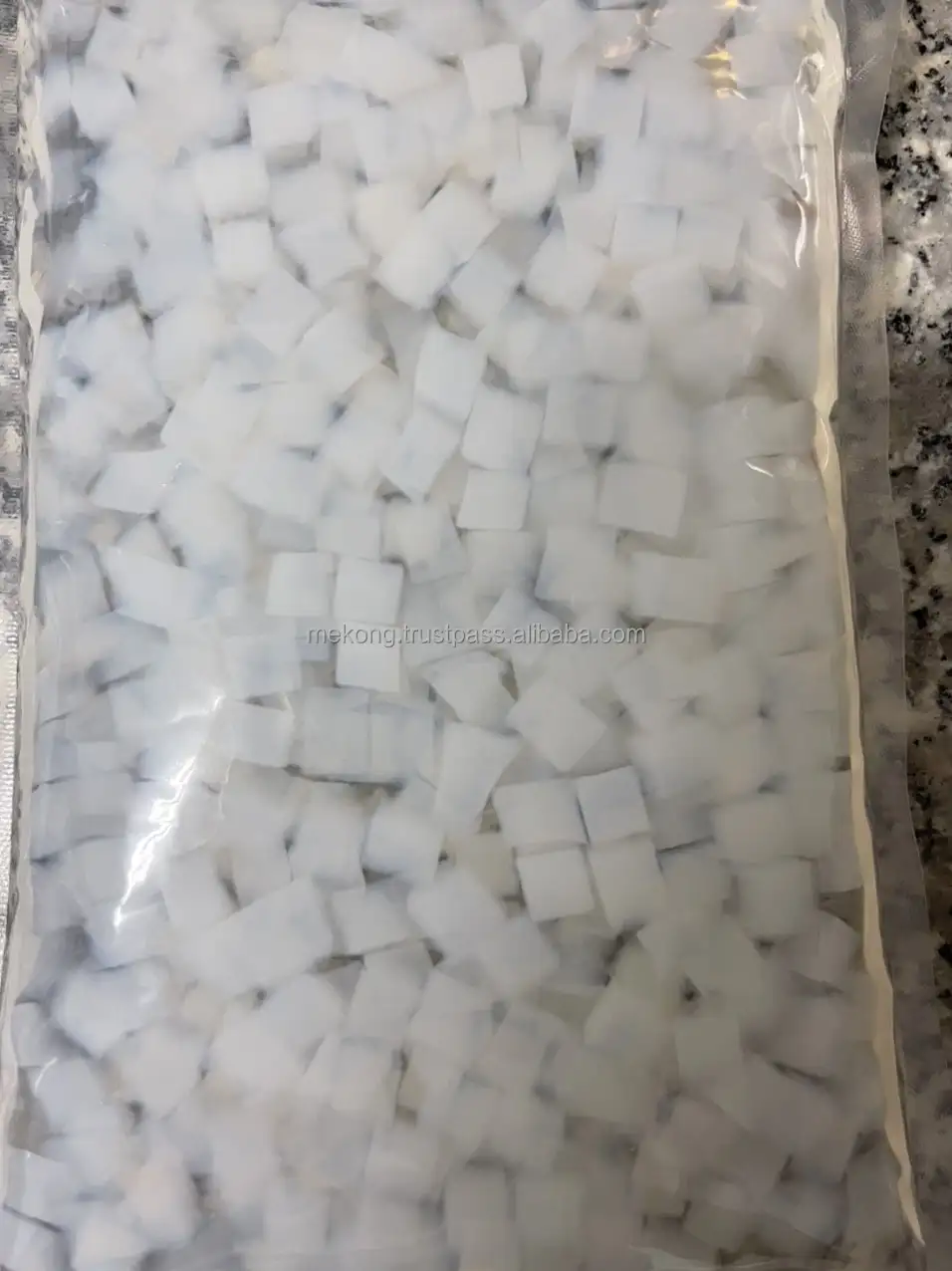 Кокосовое желе Nata De Coco Raw Вьетнам размер 5x5x5 мм или по запросу клиента соотношение 1:10 лимонной кислоты для