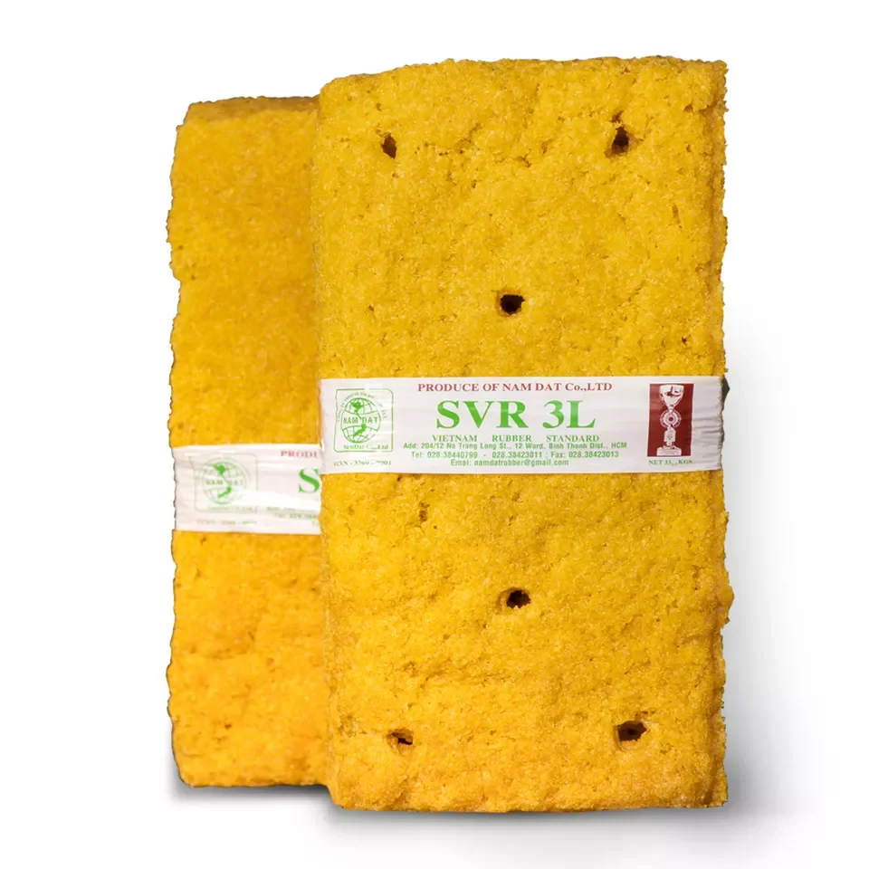 High Quality Factory Yellow SVR 3L Natural Rubber with Wooden Pallets packaging from Vietnam