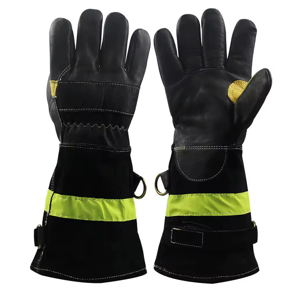 Custom Fire Fighting Gloves Hot Sale Safety Personal Protective Equipment Fire Proof Fire Fighting Gloves For Men