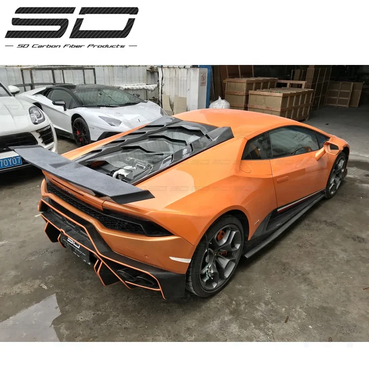 BodyKit Carbon Fiber SD Style Car Bumper Kits For Lambor Huracan LP 580/610 Upgrade to Performante Full Body Kit