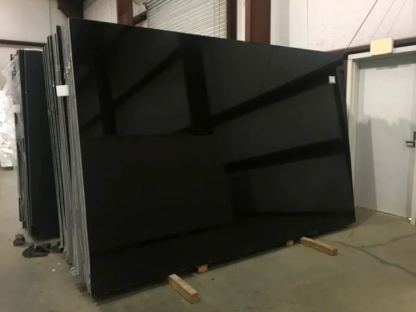 High Quality Indian Black Granite Blocks Modern Villas Absolute Black Design Polished Timely Delivery Floors Countertops Basins