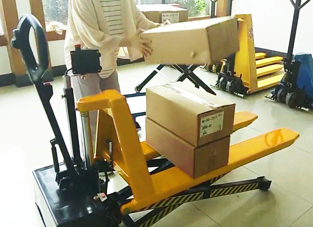 Electric High Lift Pallet Truck  with Automatic Height Adjustment-HBY series