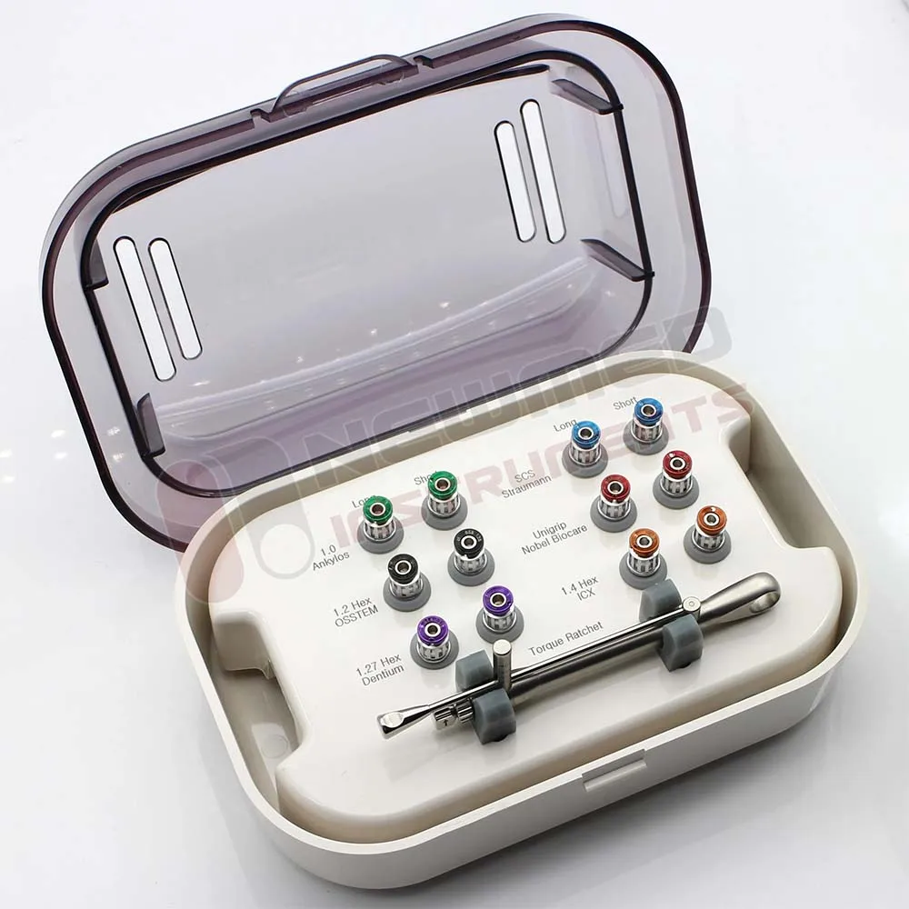Стоматологический хирургический инструмент динамометрический ключ отвертка ICX ITI Dentium Osstem Anlylos Nobel набор зубных протезов