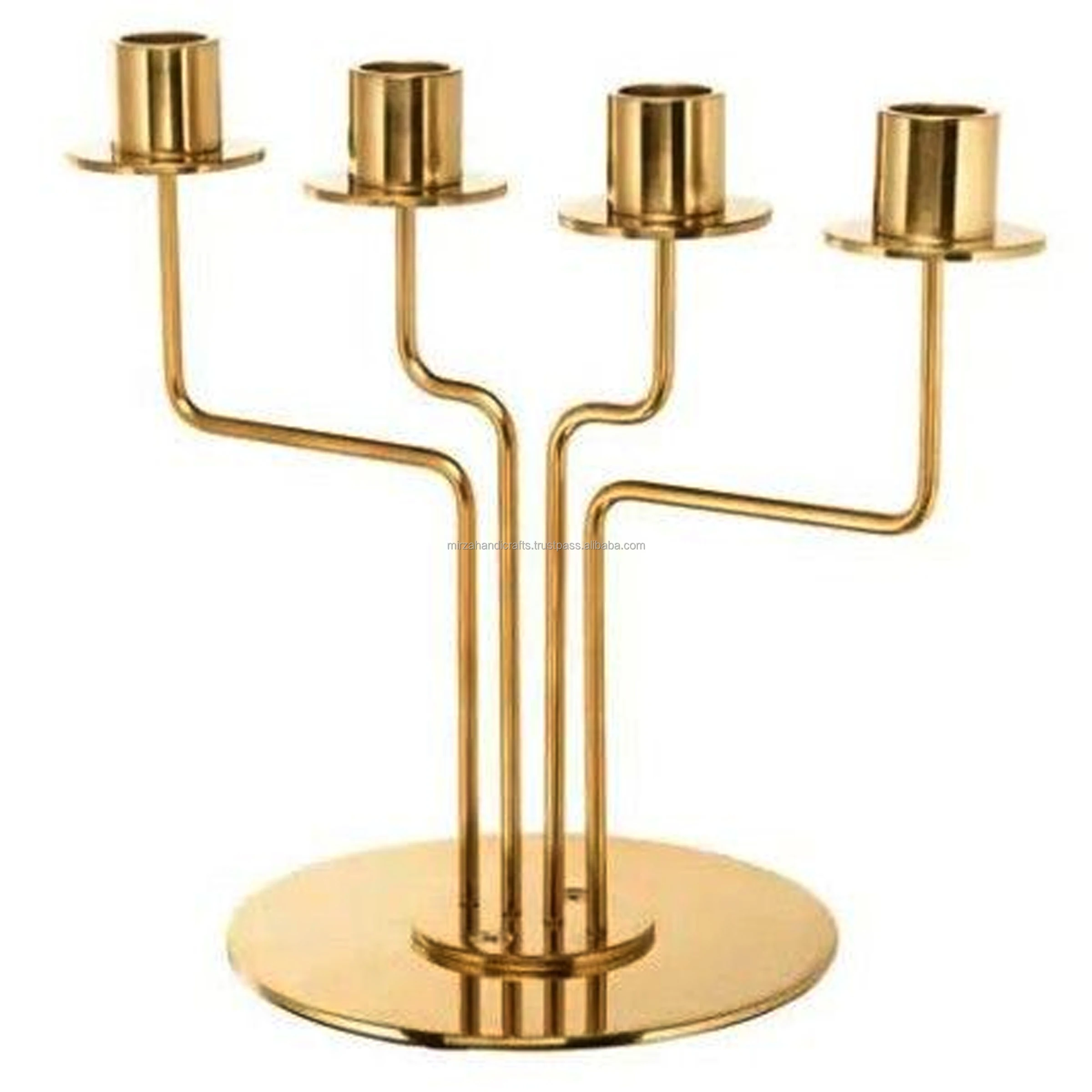 Circle Design candle Holder Home Decoration Handmade Candle Holder  use as Home Restaurant Hotel office Gold Finished