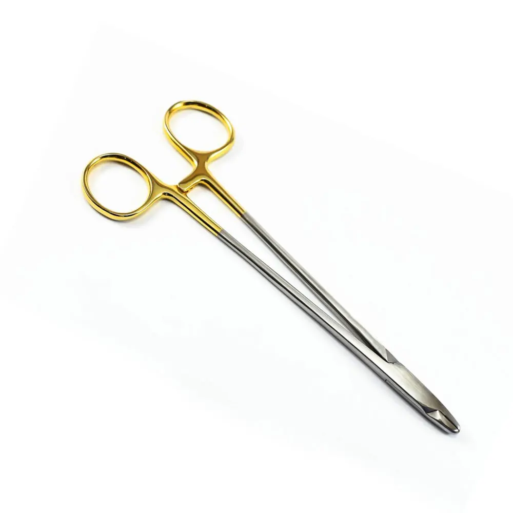 Cooley Baumgarten Needle Holder Wire Twister Blunt Jaws Tungsten Carbide 20cm Forceps Surgical Instruments