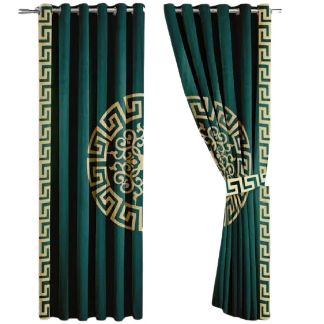 Factory Price Wide Width Laser Cut Blackout Curtains for Hotels,Office & Living Room Home Textile Window Curtains 2 Piece Sets