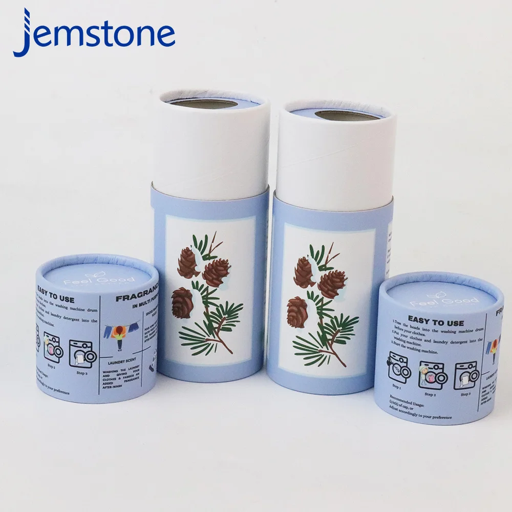 Custom Printed fragrance beads Cylindrical Paper Tube Packaging Box Eco-Friendly Paper Tube Round Cardboard Tube Packaging