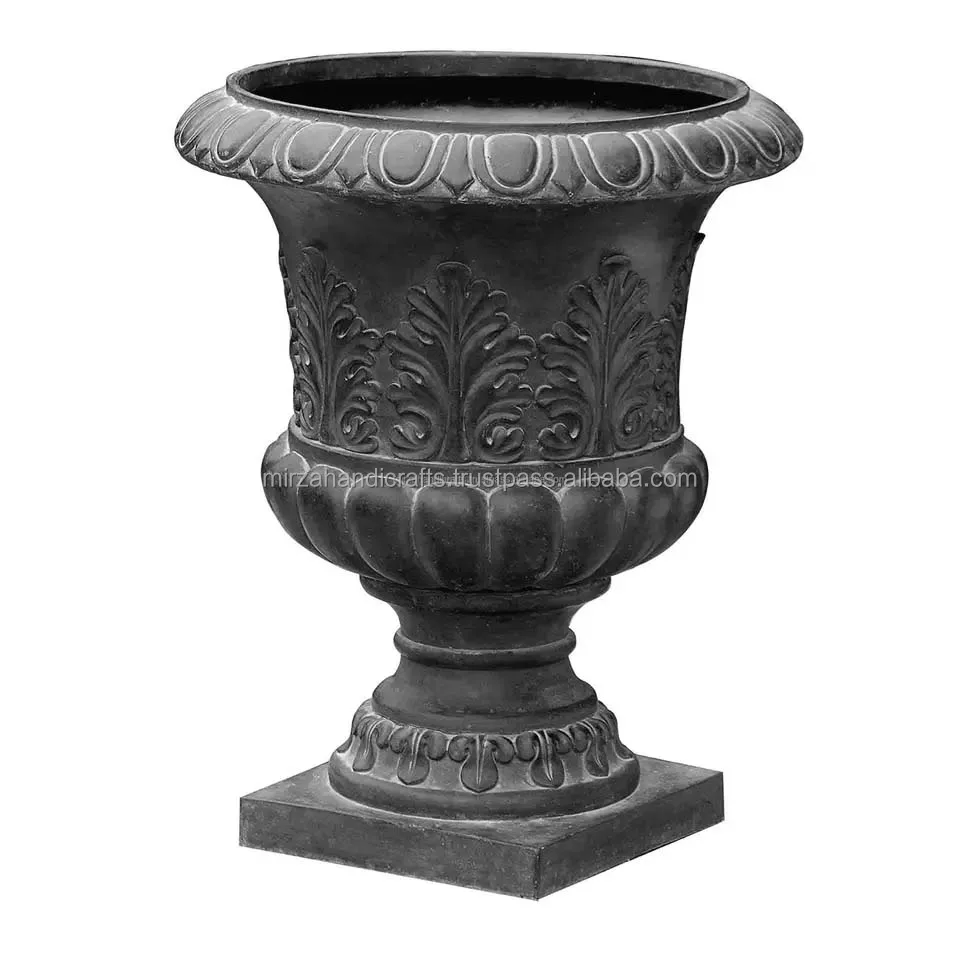 Antique Wrought Iron Urn Planters Large Outdoor Flower Urn Planter Modern Decorative metal planter Garden