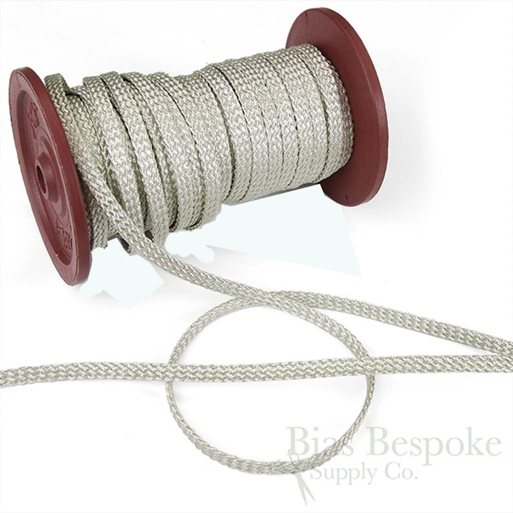 Real Metal 4mm Braided Round Bullion Cord, Gold Color,