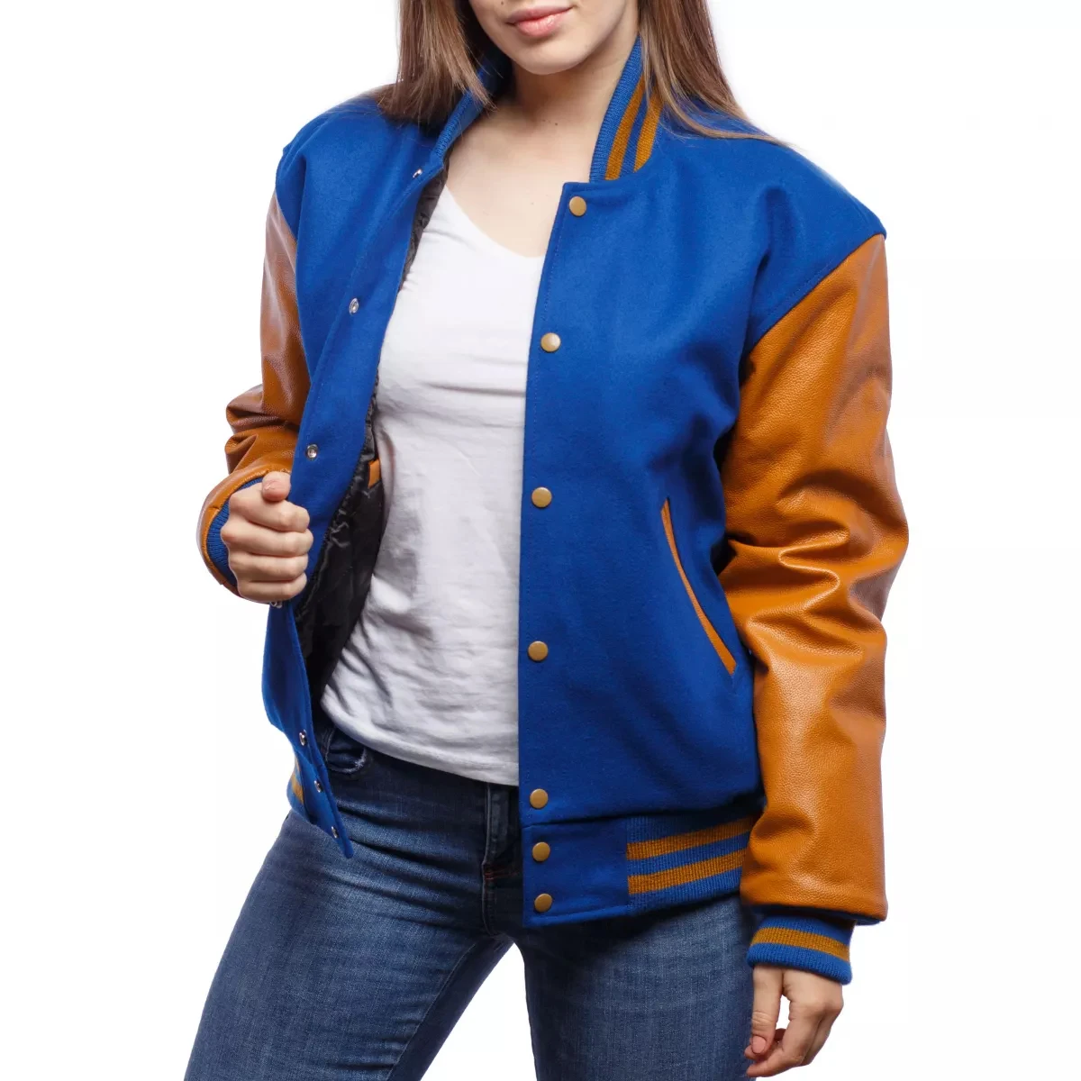 New Trend 2024 Fashion High Quality Custom Made Letterman Jacket Casual Clothing  Girls Youth Ladies Baseball Jackets For Women