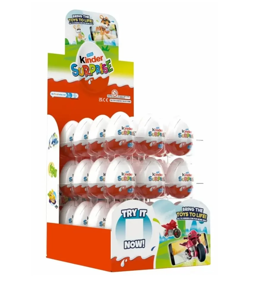 Оптовая продажа упаковка для мальчиков 3 яйца шоколад Kinder Joy Bueno