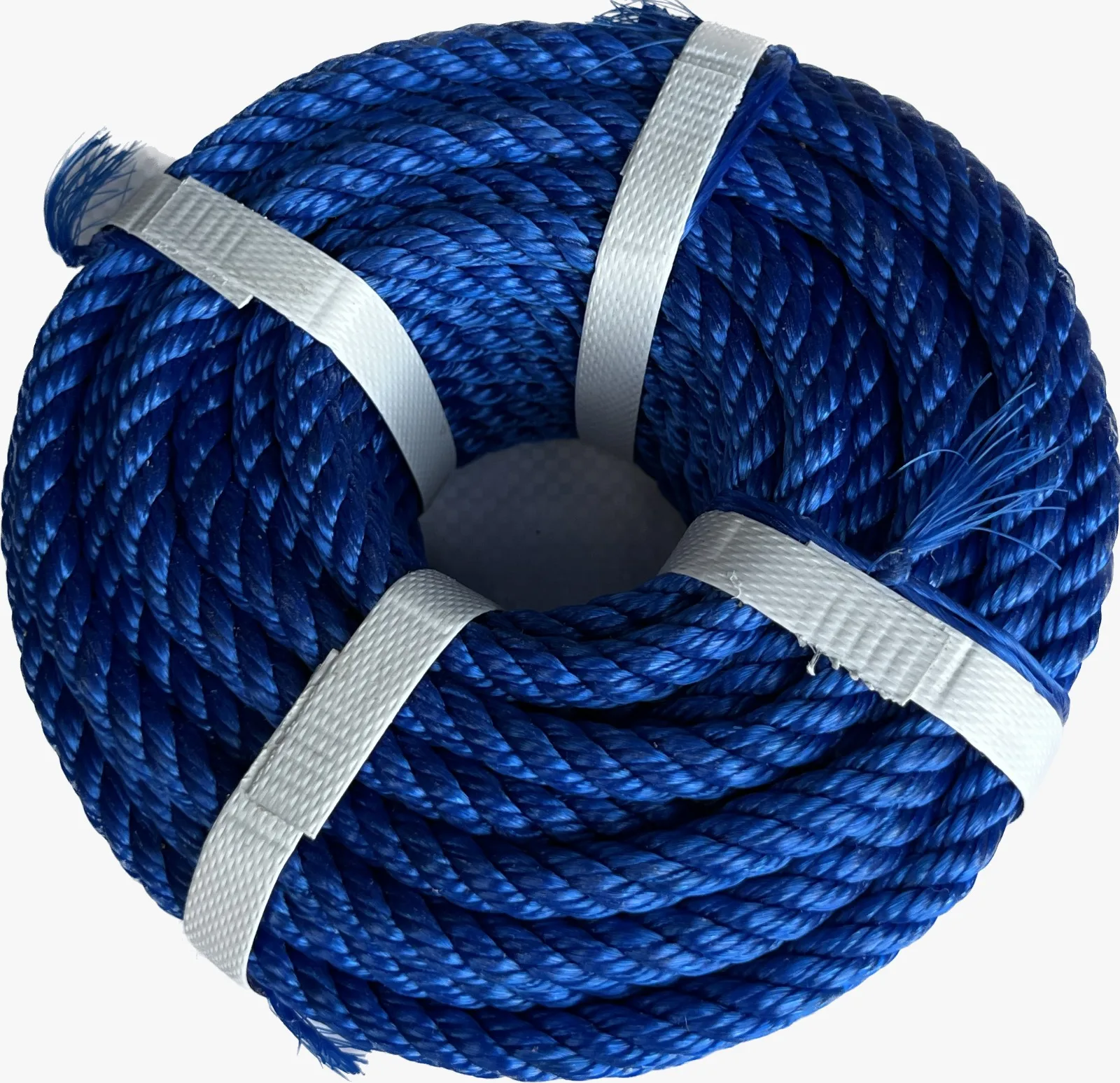 Factory-Supplied Durable Nylon Poly Ropes 3-Strand Twisted HDPE Monofilament Plastic Efficient Packing for Fishing