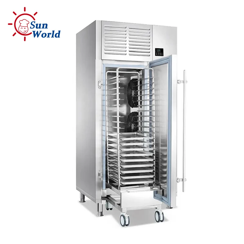 30Pan Commercial Industry Meat Seafood Fridge Frozen Blast Chiller Freezer Tunnel Trolley Shock Freezer for Fish