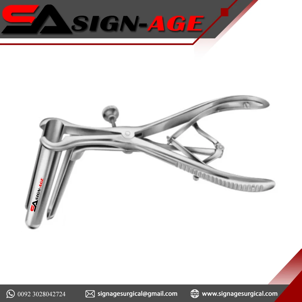 CE Approved Top Rated Stainless Steel 3 Prong Mathieu Anal Vaginal Rectal Rectum Medical Exam Speculum By Sign-Age Surgical