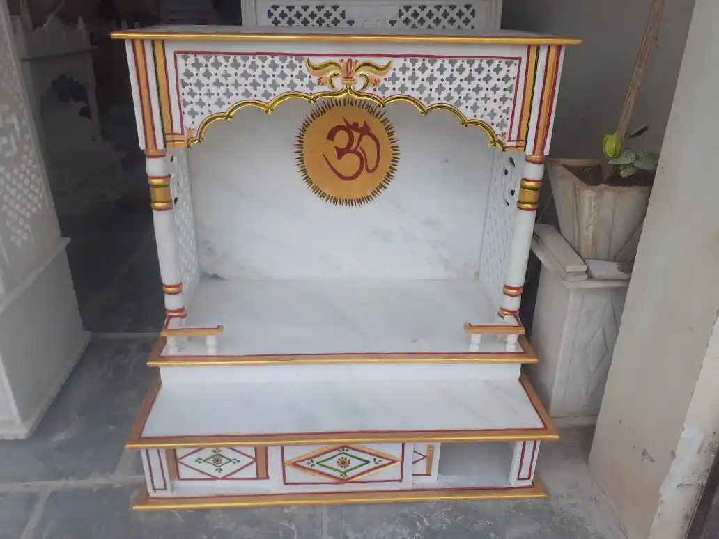 Hand Carved Marble Stone Temples for Homes and Offices Ideal Resale Suitable Interior Designers Home Stores