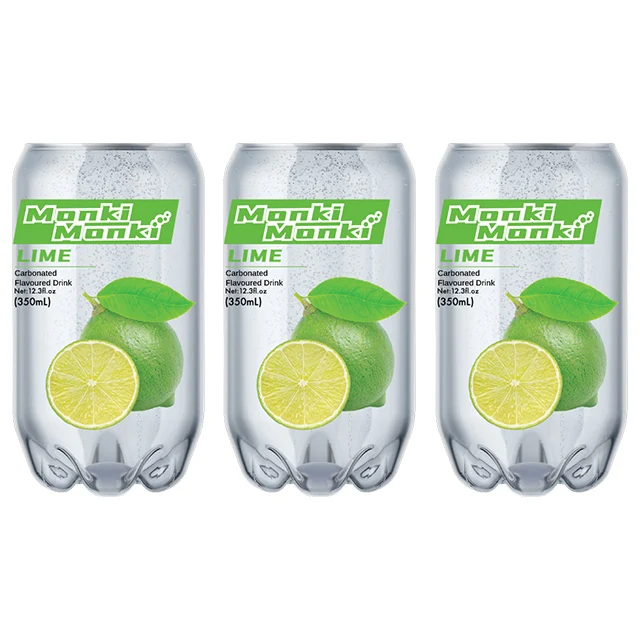 Premium Quality Soft Drink Beverage Multiple Fruit Flavor Carbonate Refreshing 350ml PET Can Tinned Halal Cover Malaysia Drinks