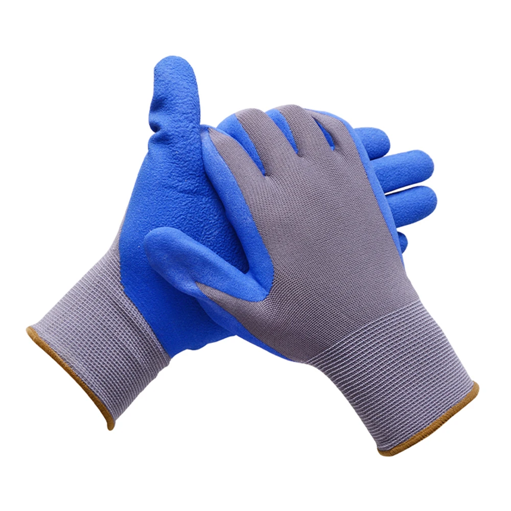 Rubber Latex Double Coated Gloves For Gardening Gloves Full Finger Garden Gloves With Custom Logo And Design