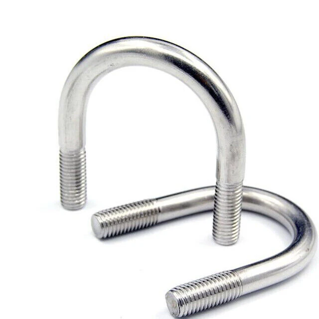 Stainless Steel U Bolt and Nut Assortment, M6-M30, Grade 4.8/8.8, DIN 3570