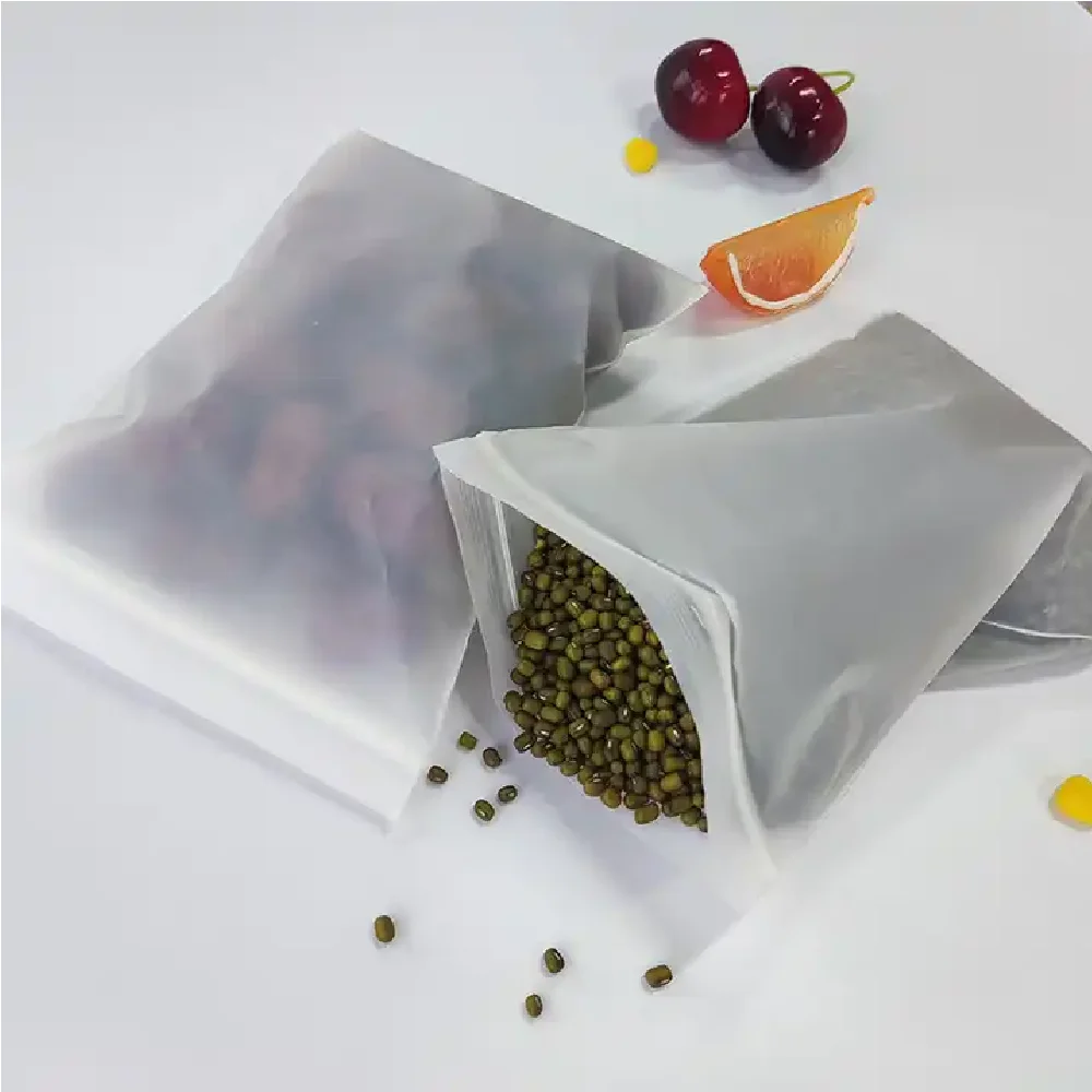 Индивидуальная дизайнерская прозрачная сумка на молнии LDPE прямая Заводская упаковка для пищевых продуктов с самоуплотняющей термоизоляцией