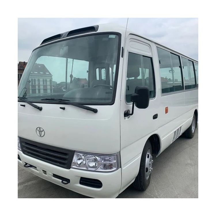 Оригинальный Подержанный мини-автобус Toyota Coaster для продажи 23 местный автобус пассажирский автомобиль Левостороннее управление каботажное судно