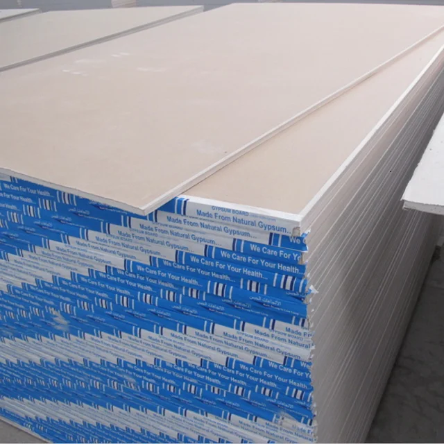 wholesale High Quality 9.5mm 12mm drywall board gypsum ceiling board plasterboard