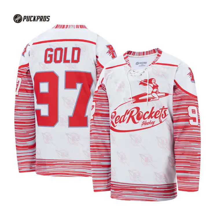 Reversible Hockey Jerseys Sublimated Stripes Twill Patches Team Logo Hockey Jersey Custom Embroidery Uniform for Ice Hockey