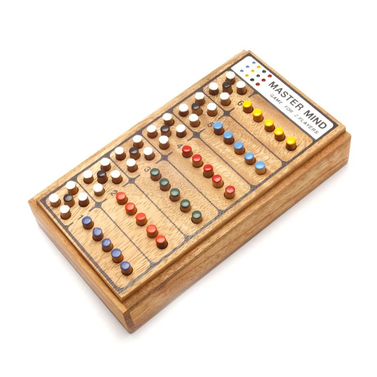 Leading Supplier of Play and Fun Premium Quality Wholesale Master Mind Wooden Board Game at Direct Factory Price from Thailand