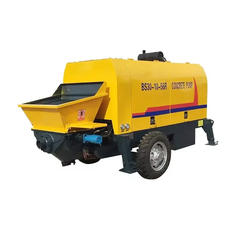 High-quality concrete pumps manufactured in China are used alone to pump concrete and complete the job efficiently