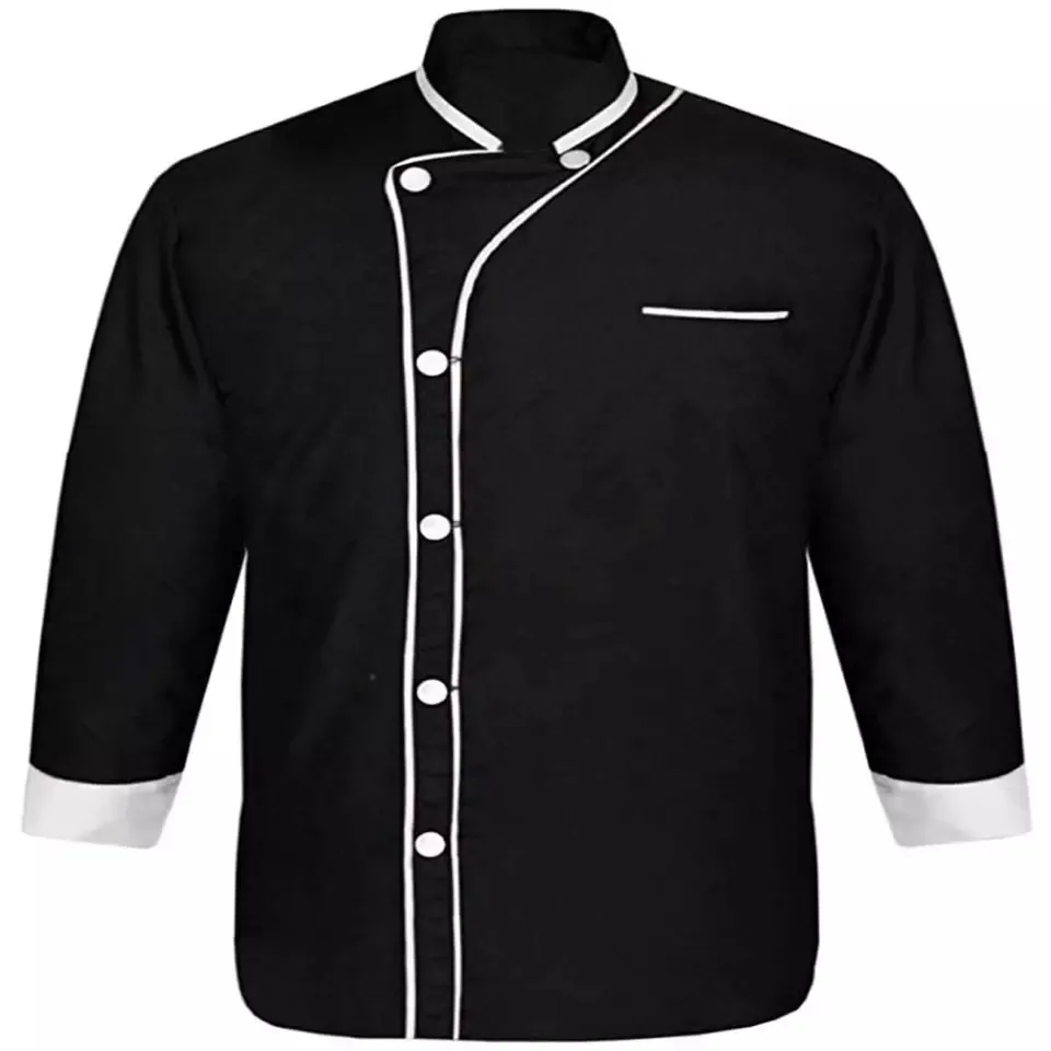 Custom Logo Chef Coat Restaurant Chef Jacket Men Women Hotel Chef Uniform Coat Kitchen Long