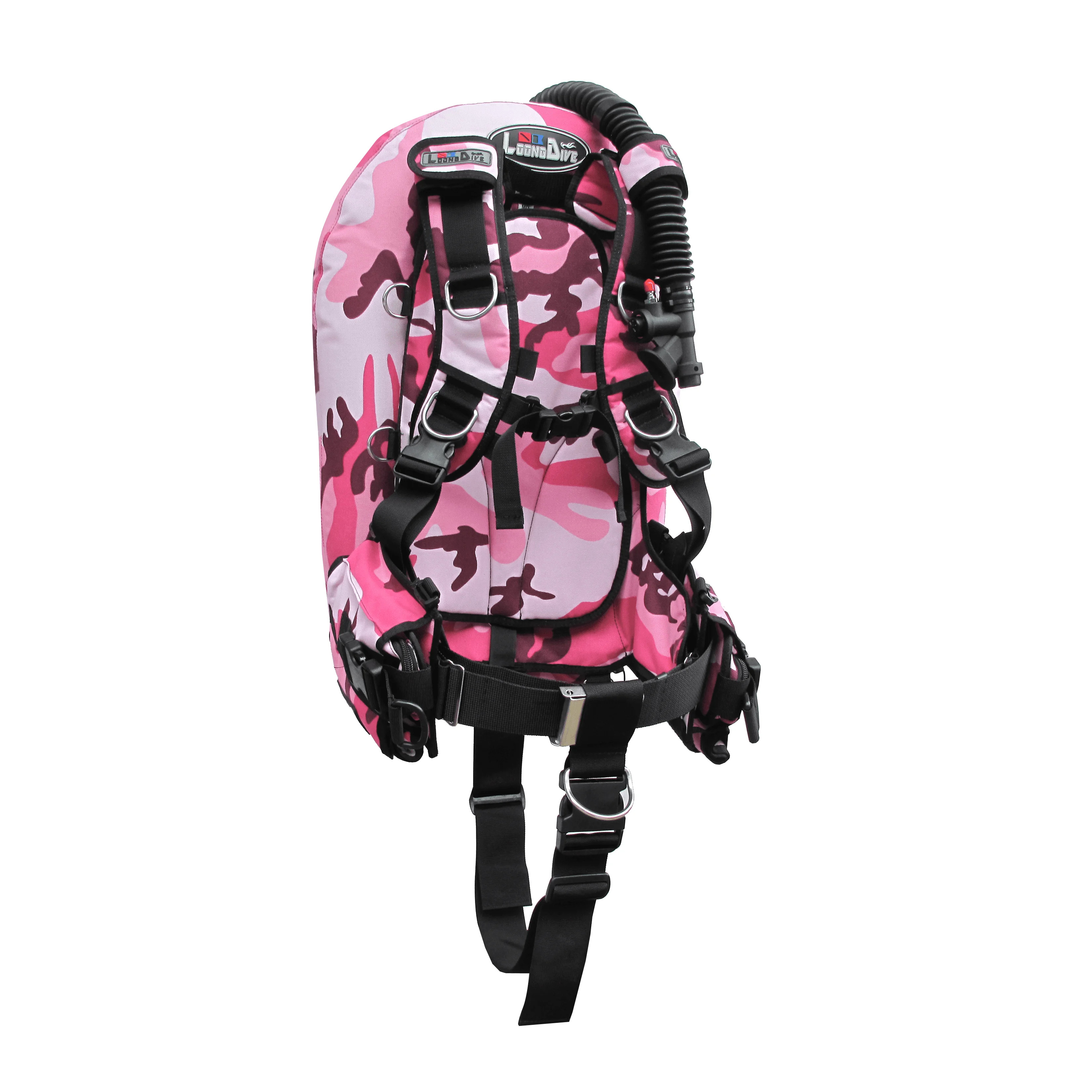 BCB-33 LOONG DIVE  Pink Camouflage Donut wing dive buoyancy compensator device back fly design style Soft board