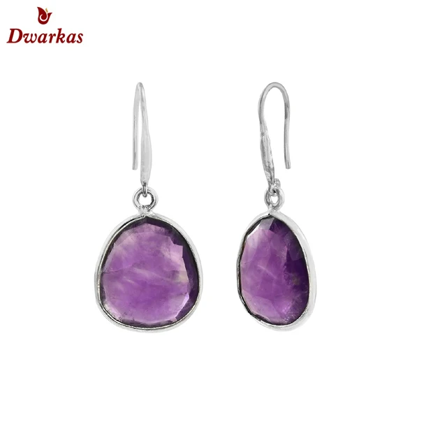 Classic 925 sterling silver green stone pear shape bezel setting drop earring for ladies and girl jewely