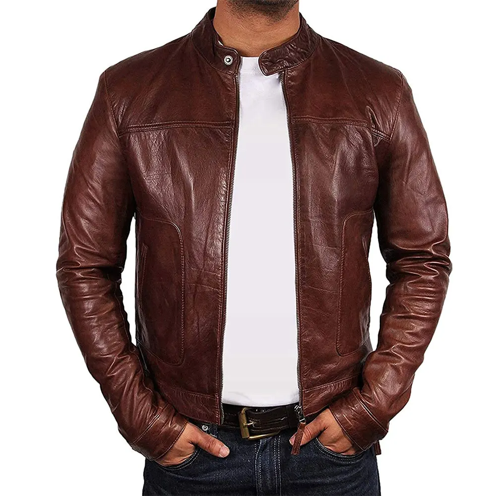 Unique Design Bestselling High Manufactured Leather Jacket Fashion Leather Jackets for Men Slim Fit Stylish Winter