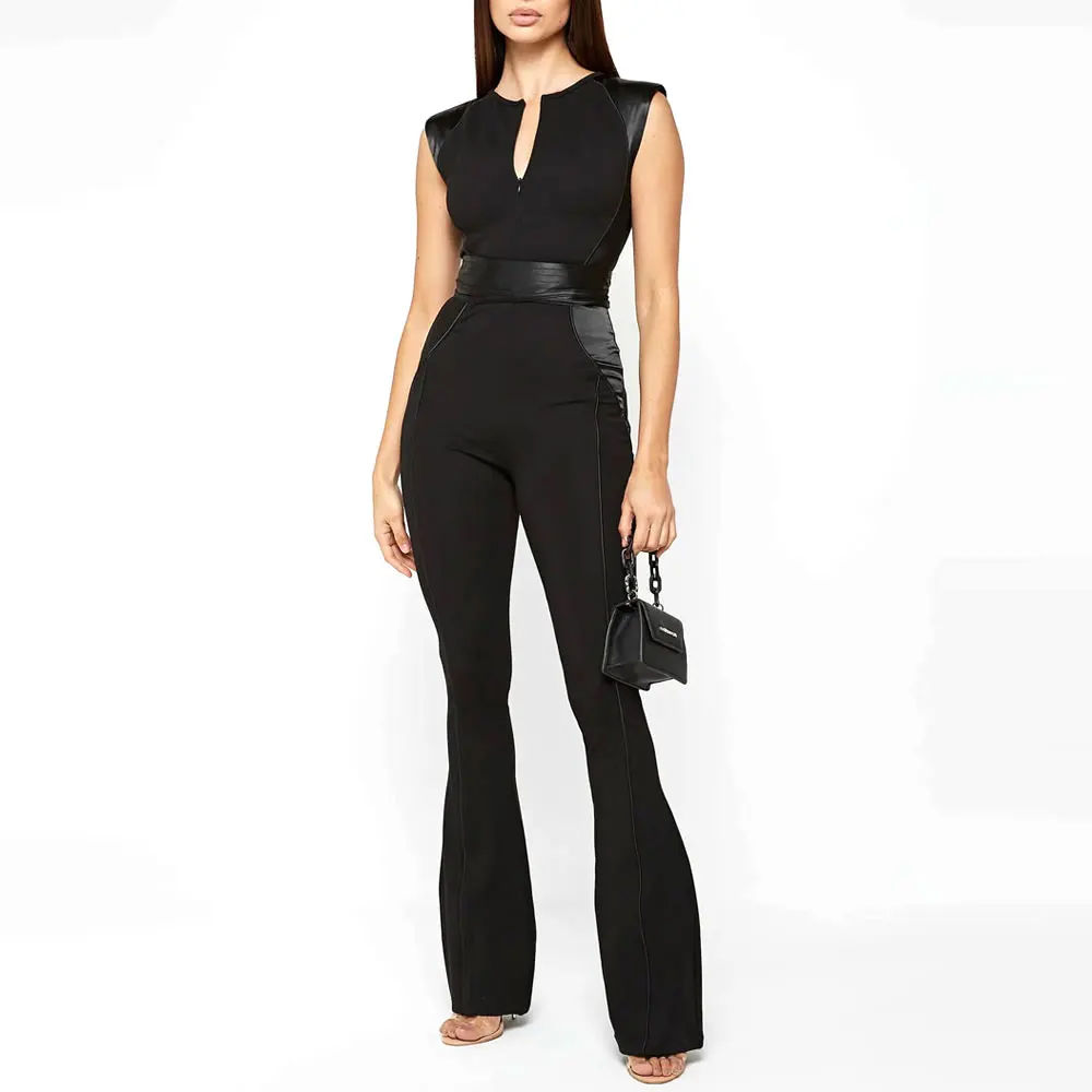 Wholesale Price Hot Selling Fashion Female Overalls One Piece Fitness Summer Solid Sports Bodycon Jumpsuit Women