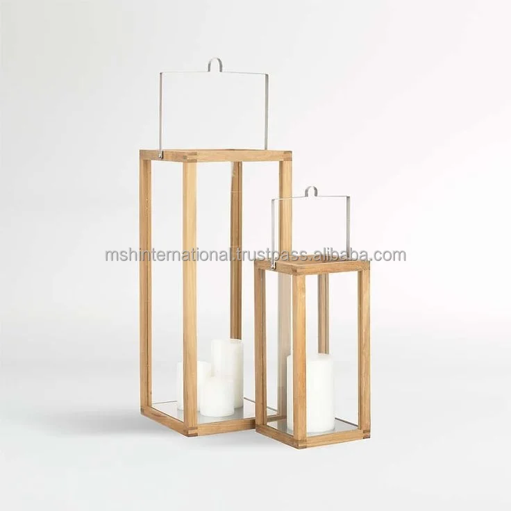 Wooden Design Candle Lantern Home Decoration Metal Candle Holder Black Moroccan Lantern T Light Lantern By Arts Impression