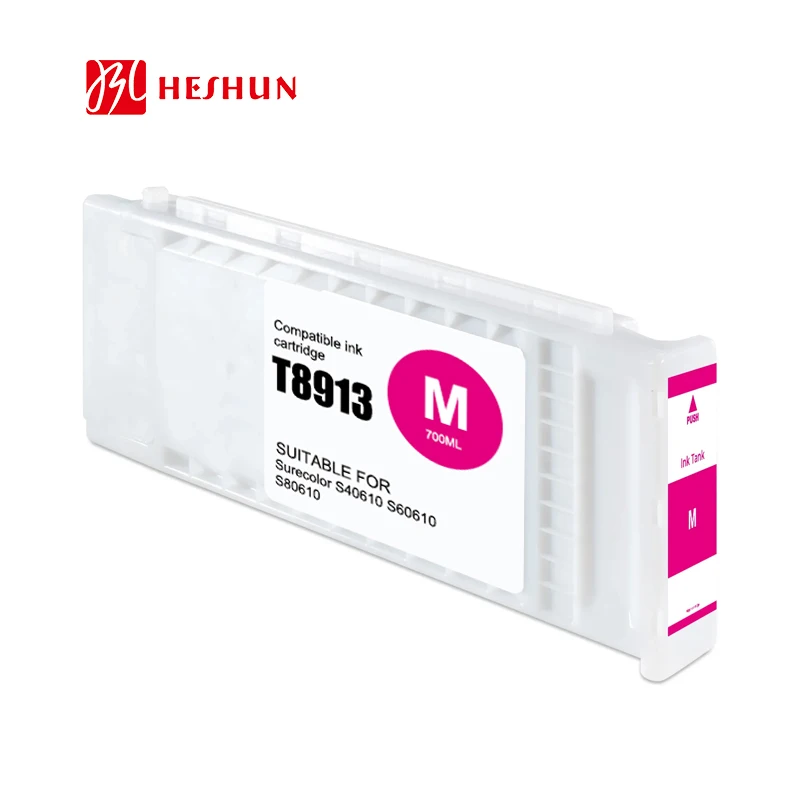 HESHUN 700ml T8911-T8914 compatible ECO SOLVENT ink cartridge SC S40610 S60610 S80610 for EPSON Surecolor printers