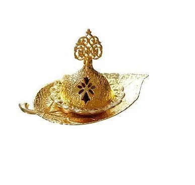 Metal Mubkhar Incense Burner Oud Bakhoor Jar Glass Burner Luxury Arabic Incense Burner
