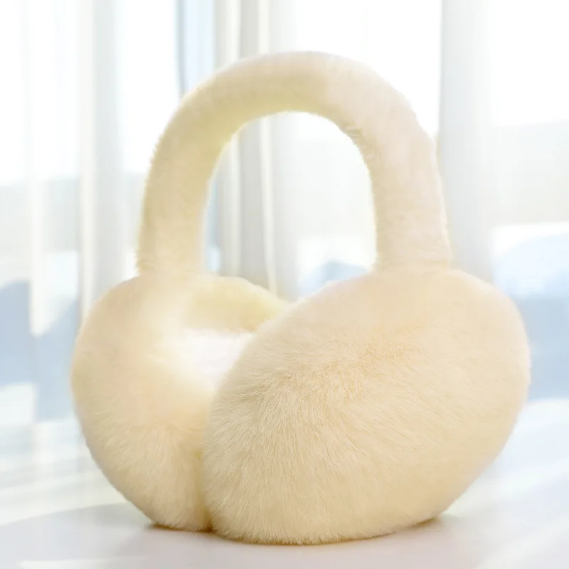 Unisex Australian Merino Sheepskin Fur Earmuffs Plush Furry Ear Cover Warmer Winter Outdoors Real Australian Merino Sheepskin