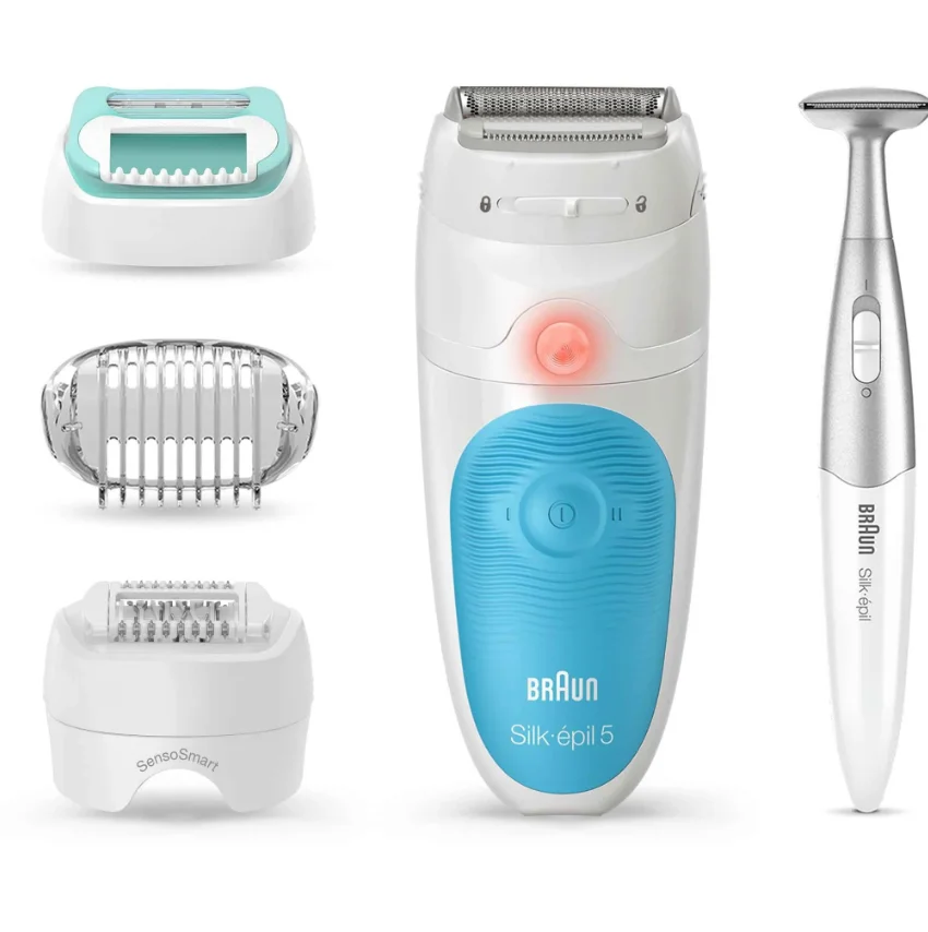 Braun SE5-500 Silk-epil SensoSmart Cordless Wet & Dry Epilator with 1 Extras | Pink