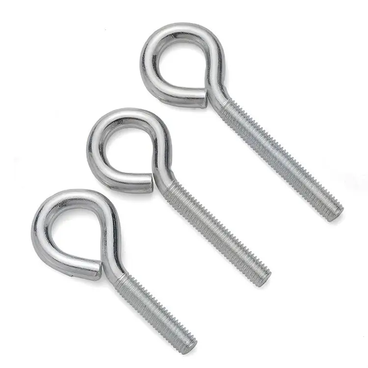 Custom M6 to M40 Stainless Steel Sheep Eye Thread Screw Closed Hook Ring Screw Eye Bolt for Industry Metric Measurement System