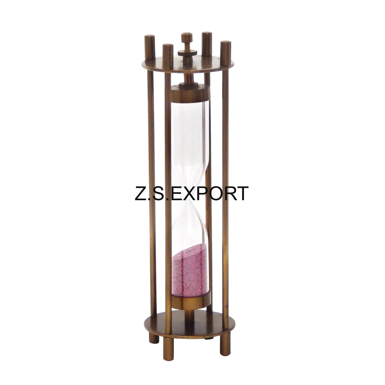 New design Metal Sand Timer With Calendar hourglass Best Price Vintage home decorative Office Desk Item Nautical sand timer