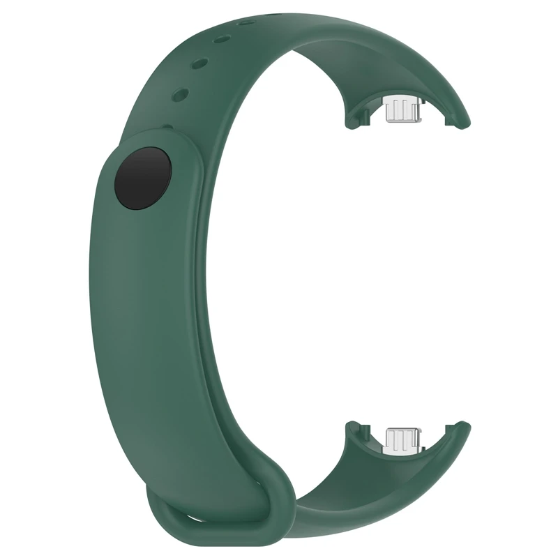 New Arrivals For Xiaomi Mi Band 8 colorful Silicone smart sport Bracelet Wristband Straps with metal connector