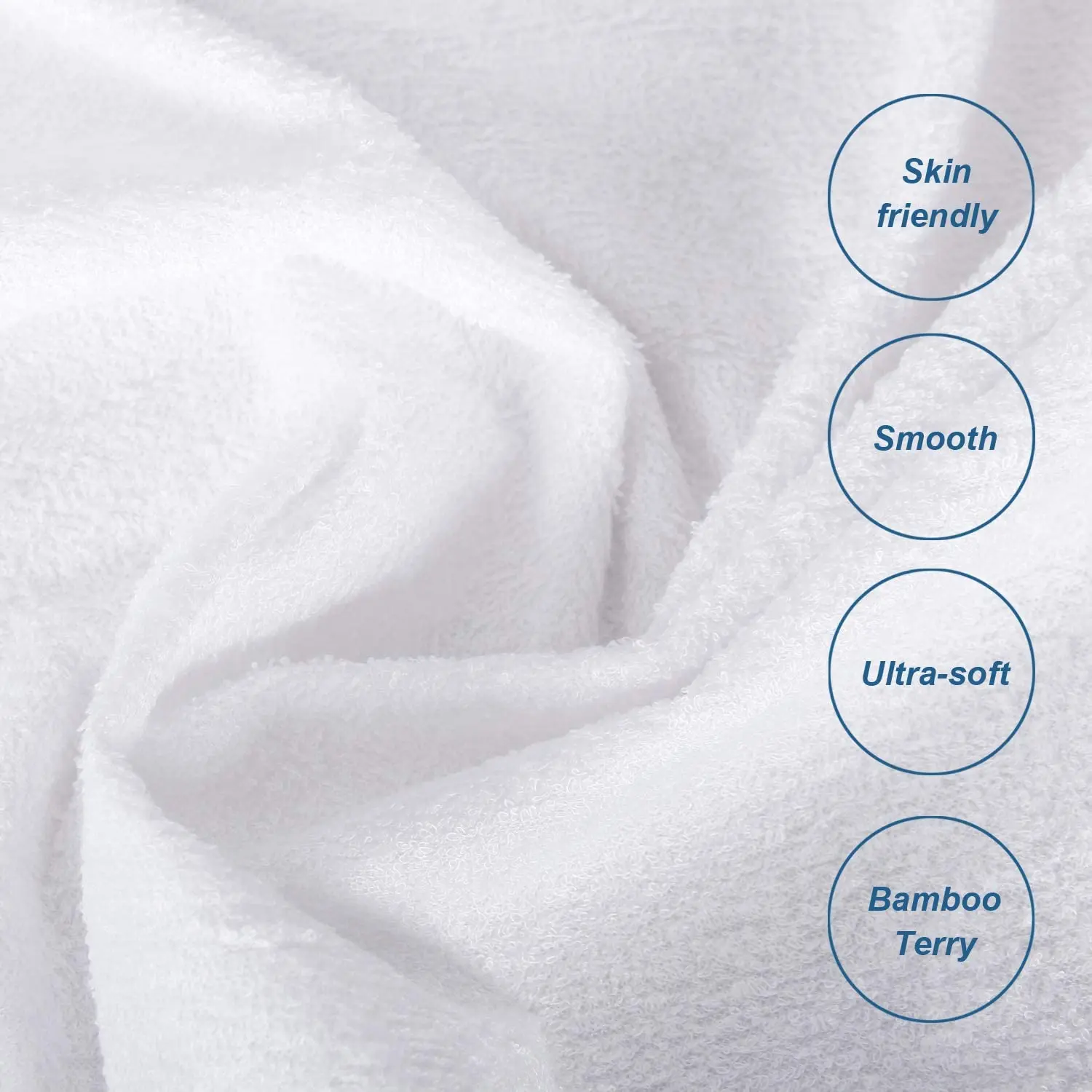 Mattress Protector Cotton Terry Fitted Bed Cover Waterproof Mattress Protector Cover