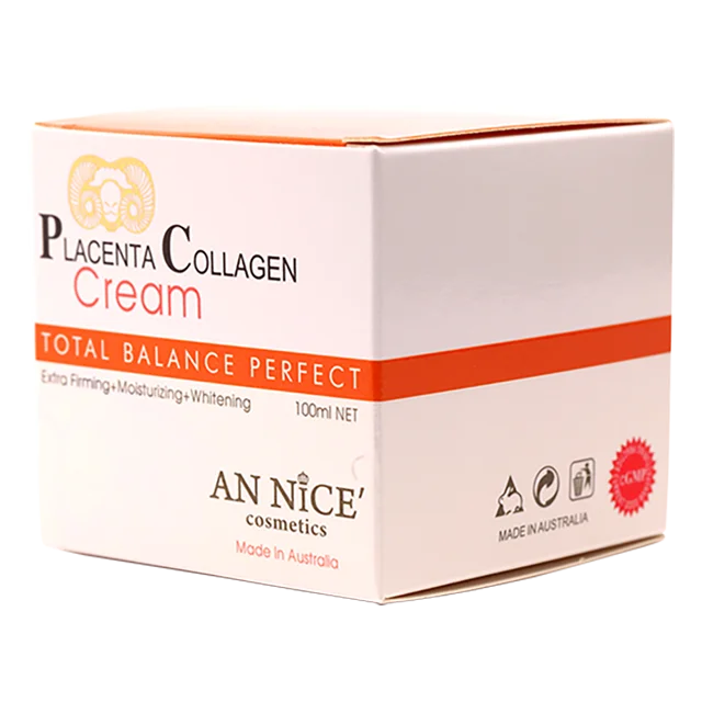 Wrinkle Reduction Placenta Collagen Face Cream 100 ML Extra Firming Moisturizing Whitening Vitamin E Anti-Wrinkle Ready to Ship