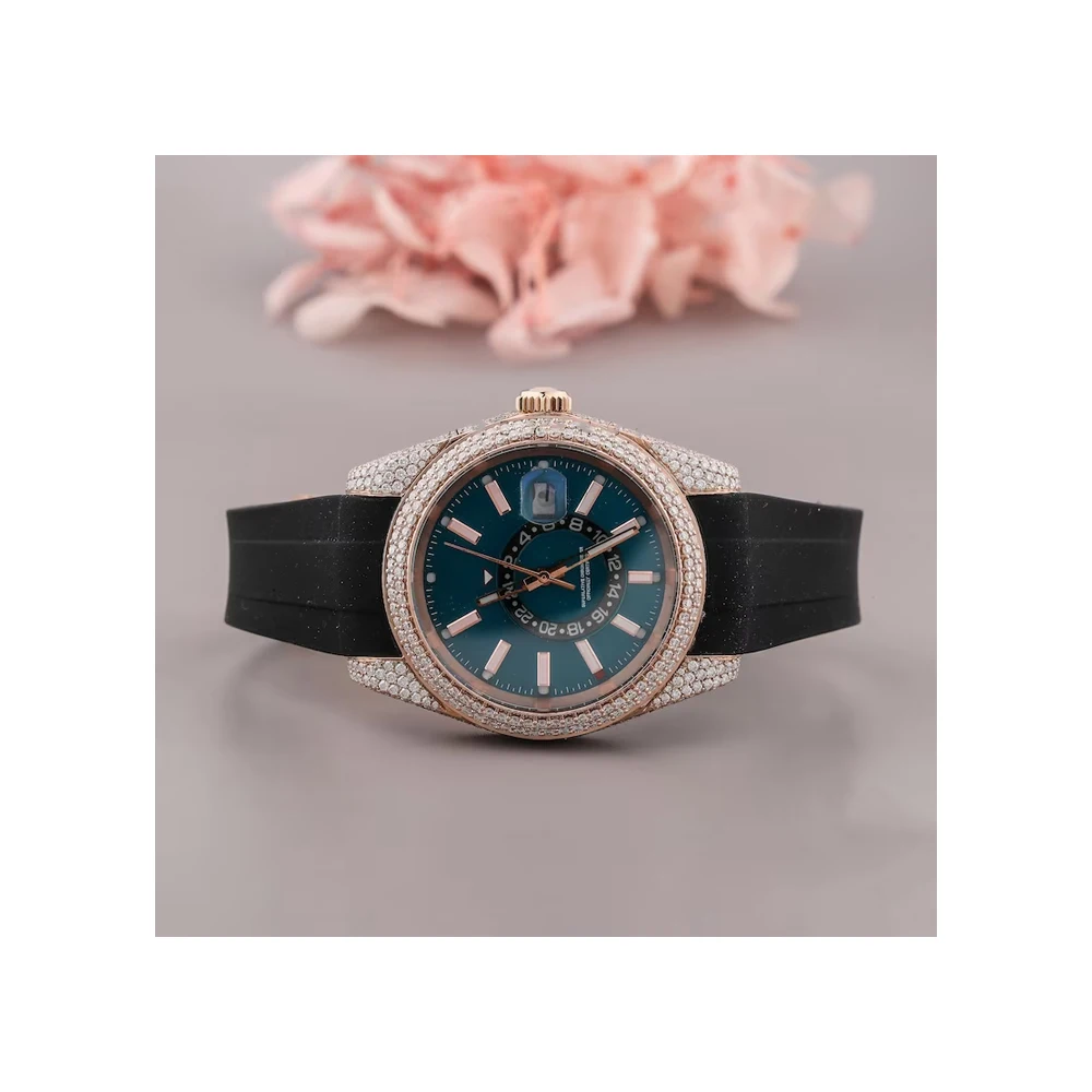 New Arrival Handcrafted Moissanite Diamond Watches For Gift Buy Now At Low price