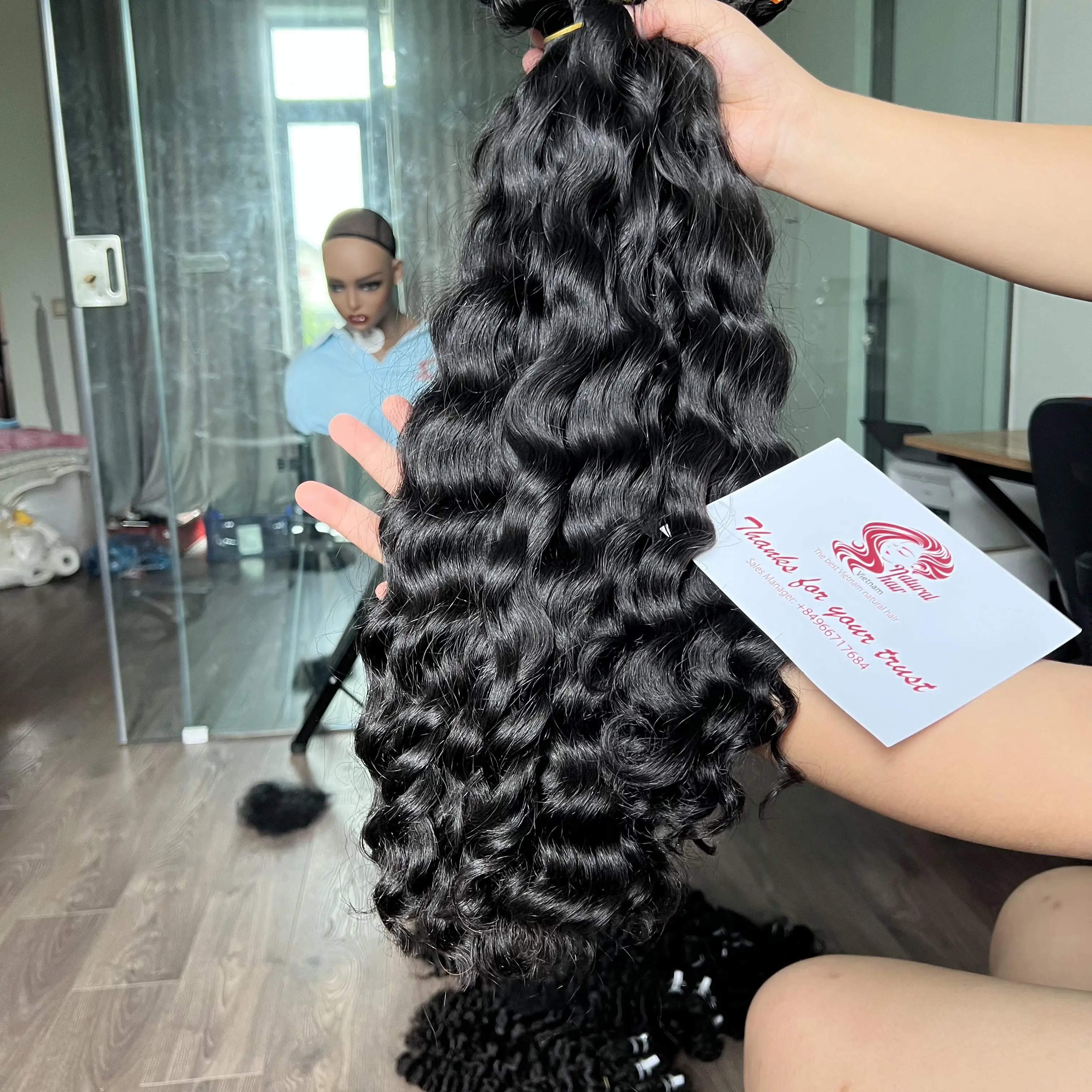 Vietnamese Hair Supplier Top Product Raw Vietnamese Burmese Curly Weft Hair Virgin Human Hair