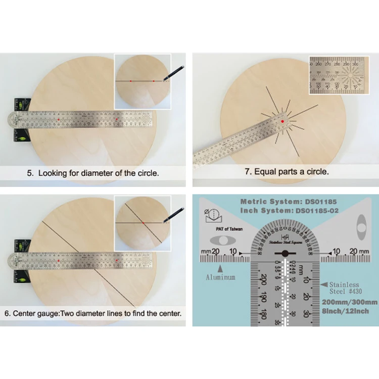 Customizable Stainless Steel T-Square Ruler with OEM and ODM Support