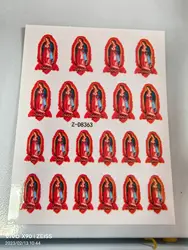 2023 Virgin Mary Nail Stickers San Judas Decals Religious Nail Art Stickers Designer Brands Nails Supplies